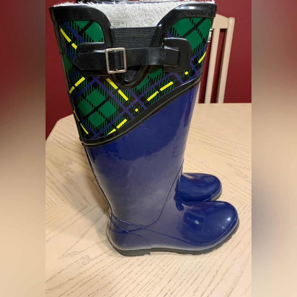 Puddletons, size 8, classic tall, Royal Blue